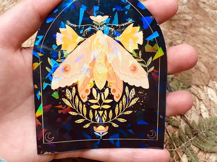 Split Moon Studios - Venta al por mayor Pegatina - Pegatinas de vinilo holográficas con mariposas para Bullet Journal8