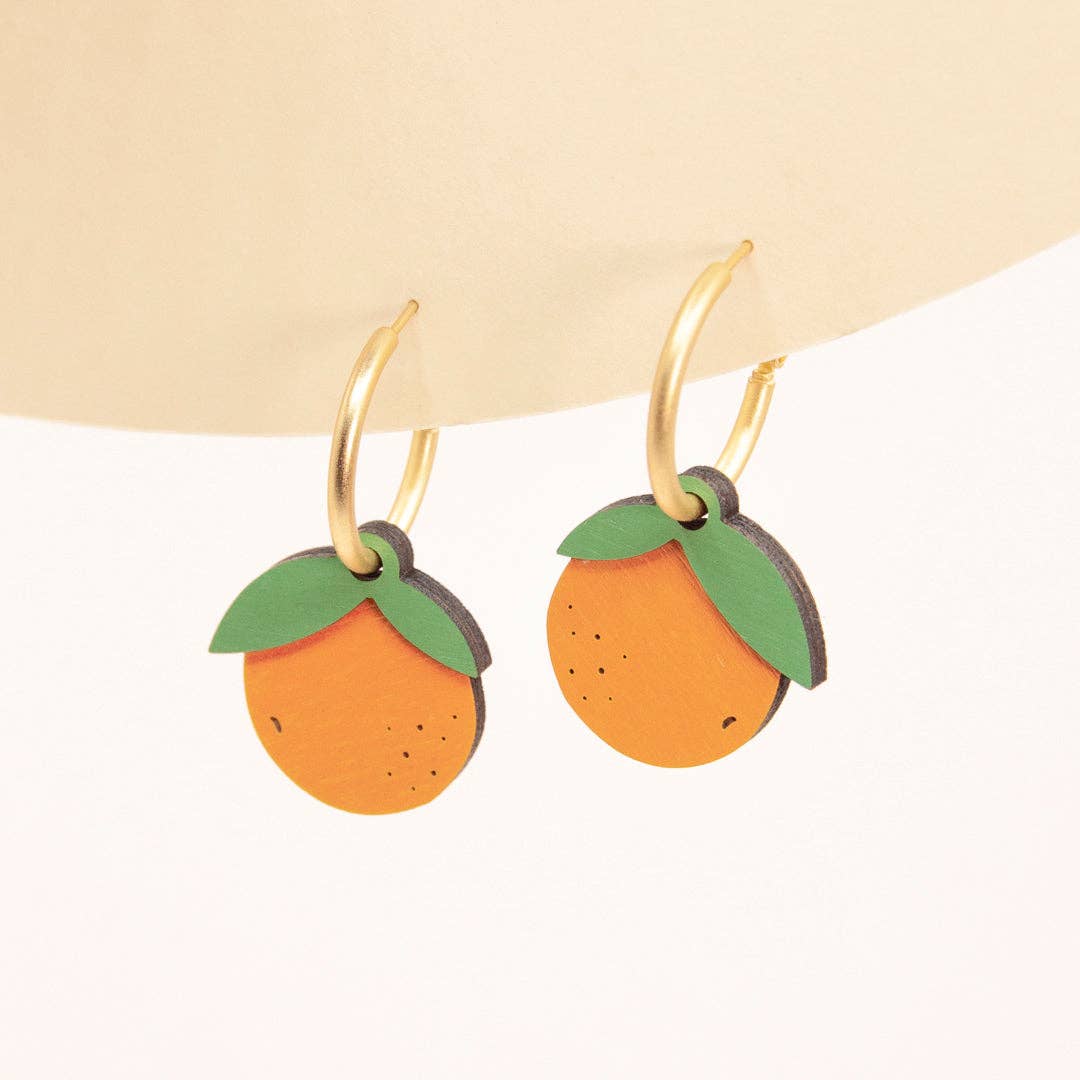 Materia Rica - Wholesale Dangle Earrings - Juicy Orange Earrings1