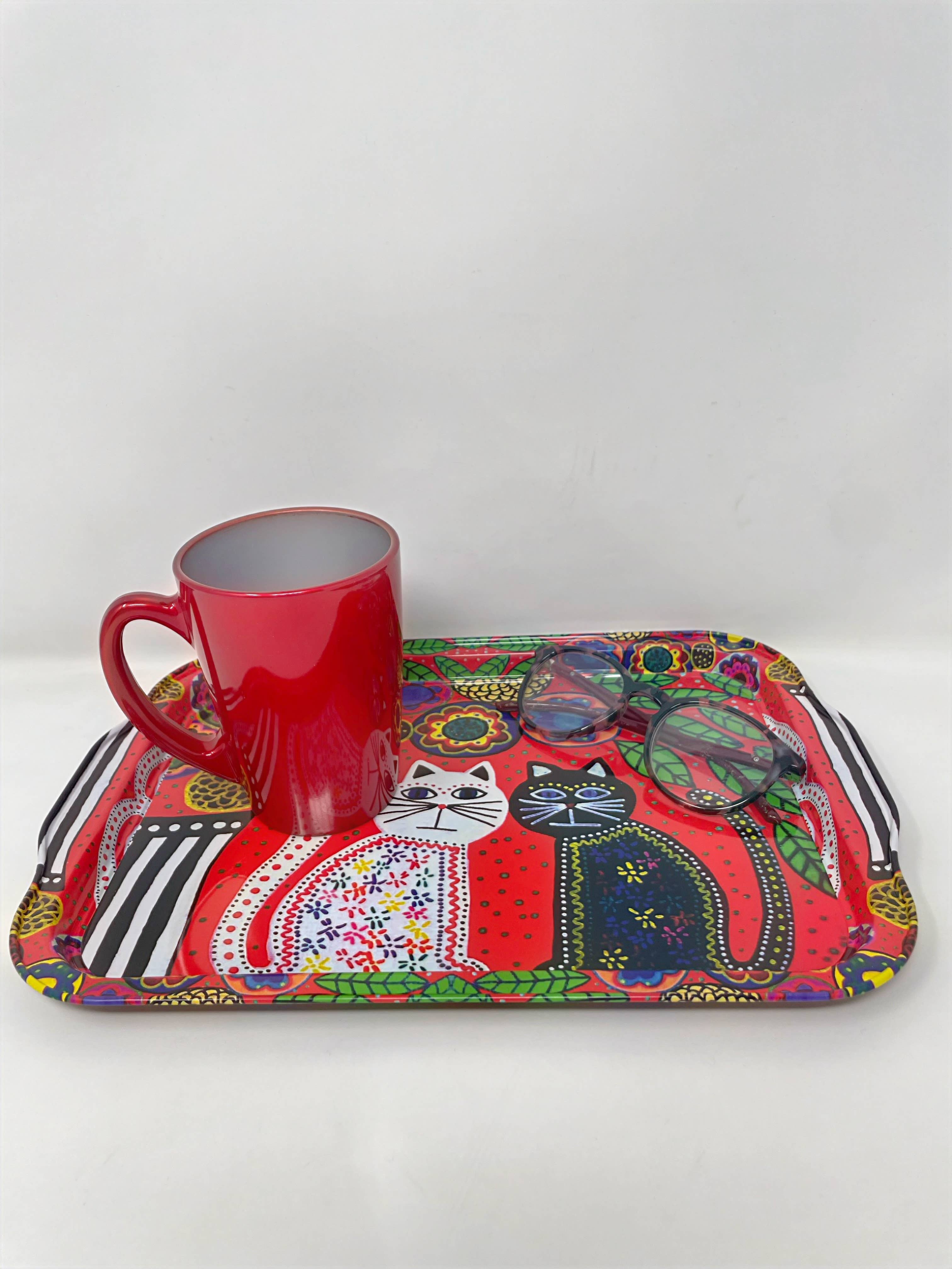 Nai Gifts - Wholesale Decorative Tray - Large Metal Cat Design Tray7