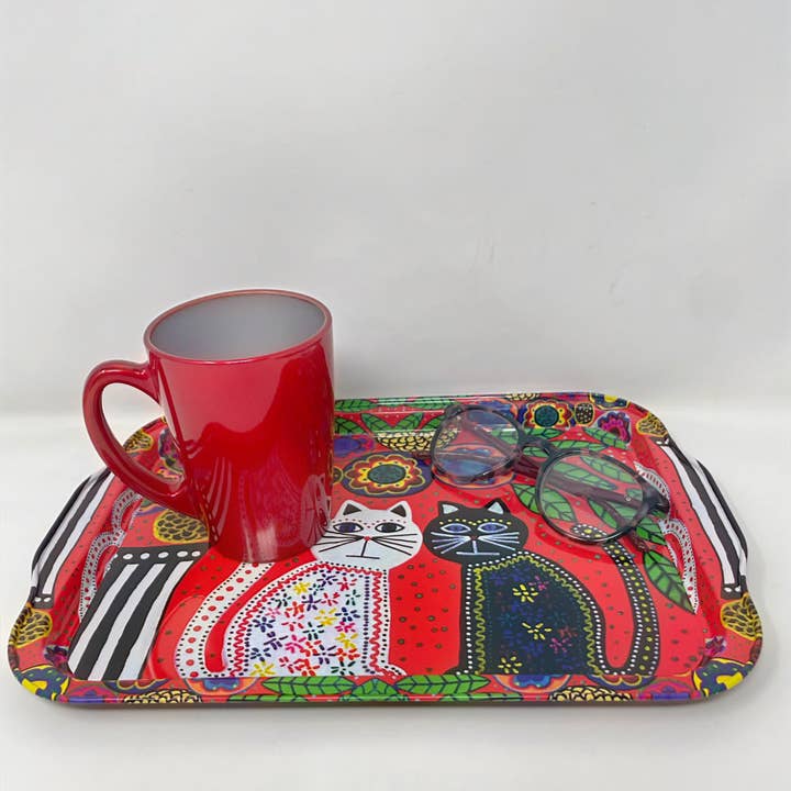 Nai Gifts - Wholesale Decorative Tray - Large Metal Cat Design Tray7