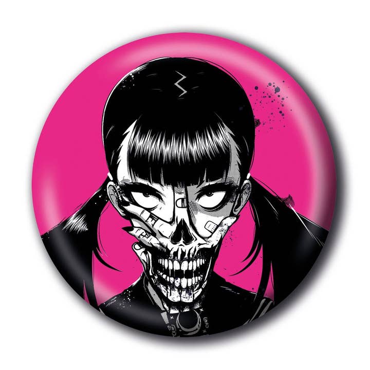 Pyramid International - Wholesale Lapel Pin/Button - Zombie Makeout Club (Death Stare) Badge pin