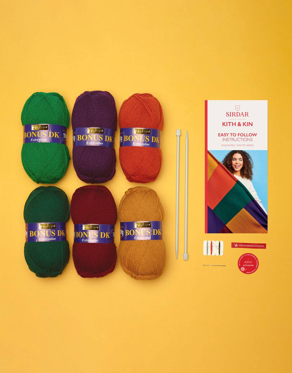 DMC - Vente Accessoire de tricot/crochet - Kit de couverture en patchwork Sirdar2