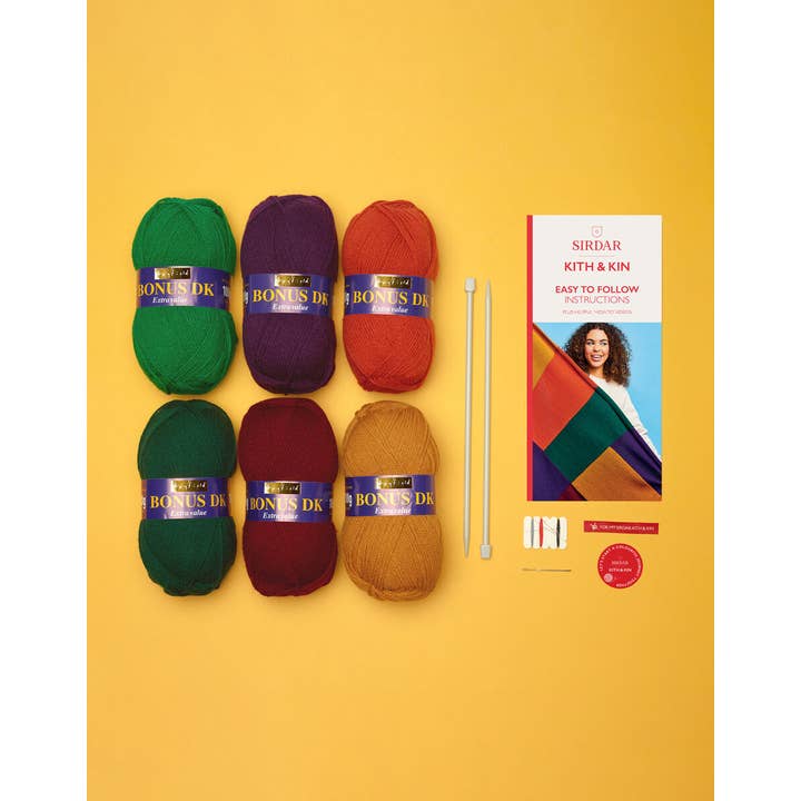 DMC - Wholesale Knitting/Crochet Supplies - Sirdar Patchwork Blanket Kit2