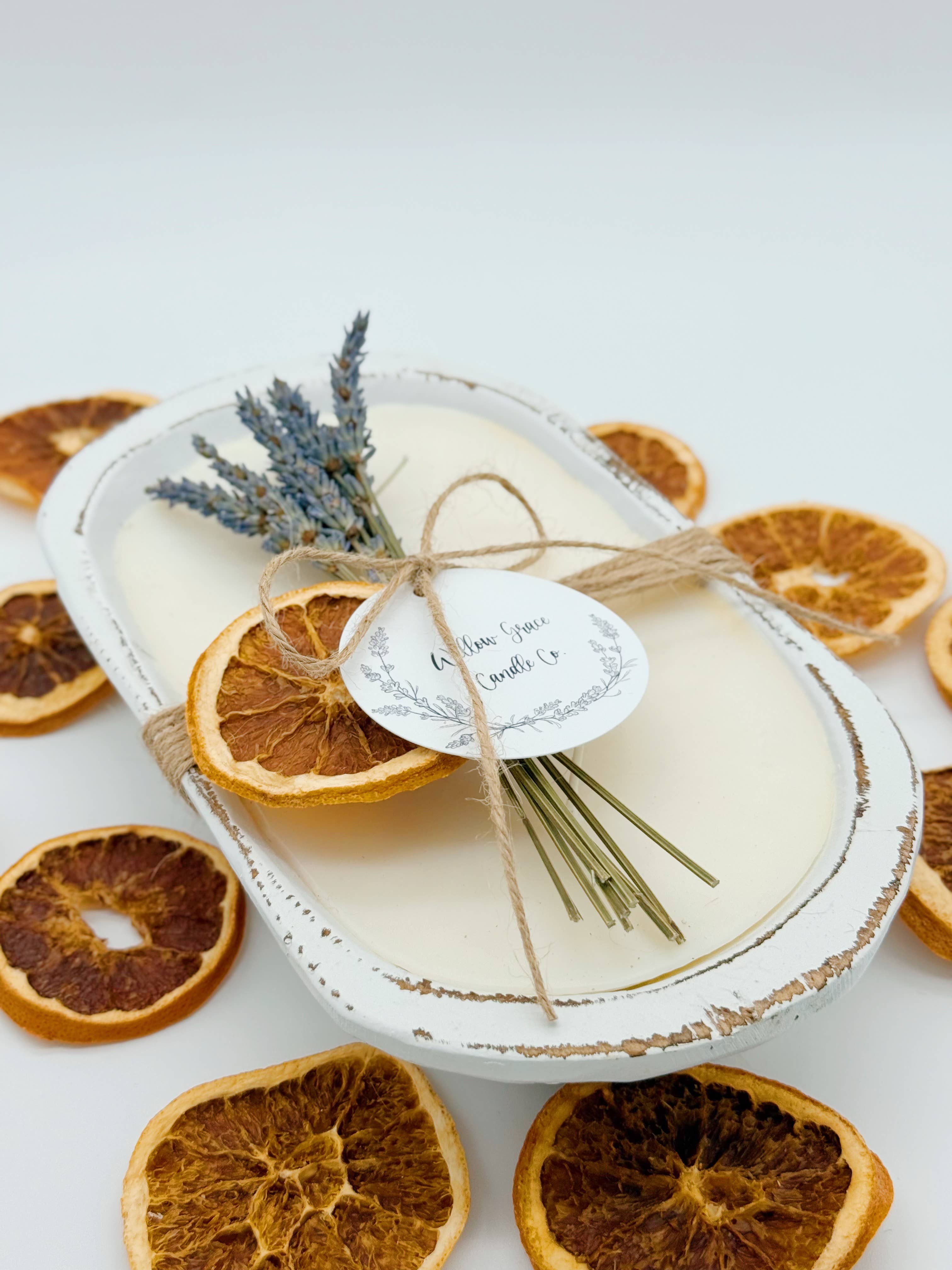 Willow Grace Candle Co - Wholesale Jar/Filled Candle - Summer Citrus Petite Dough Candle3