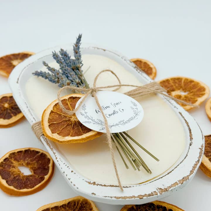 Willow Grace Candle Co - Wholesale Jar/Filled Candle - Summer Citrus Petite Dough Candle3