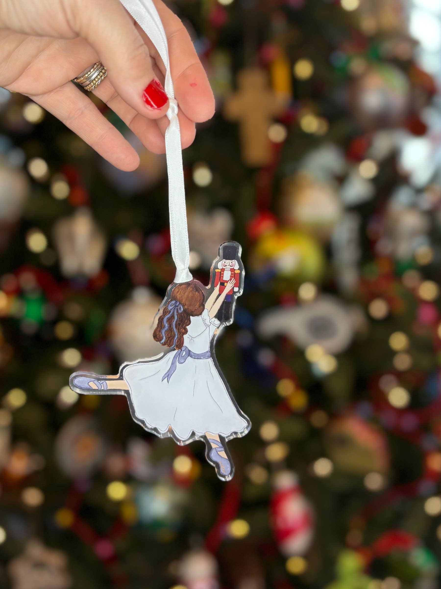Casey Andrews Art - Wholesale Ornament - Clara and the Nutcracker Acrylic Ornament