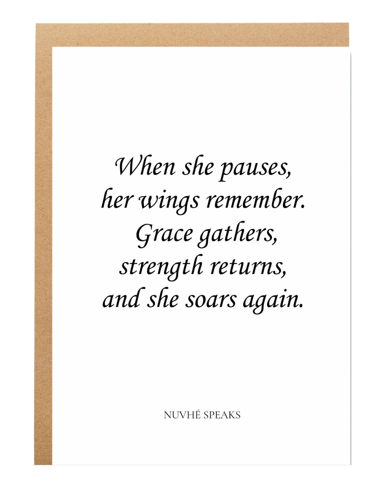 Nuvhé Speaks - Wholesale Encouragement Card - Women Empowering Quote, Encouraging Card For Her0