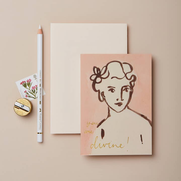 Wanderlust Paper Co - Wholesale Love Card - Portrait 'You Are Divine' Card