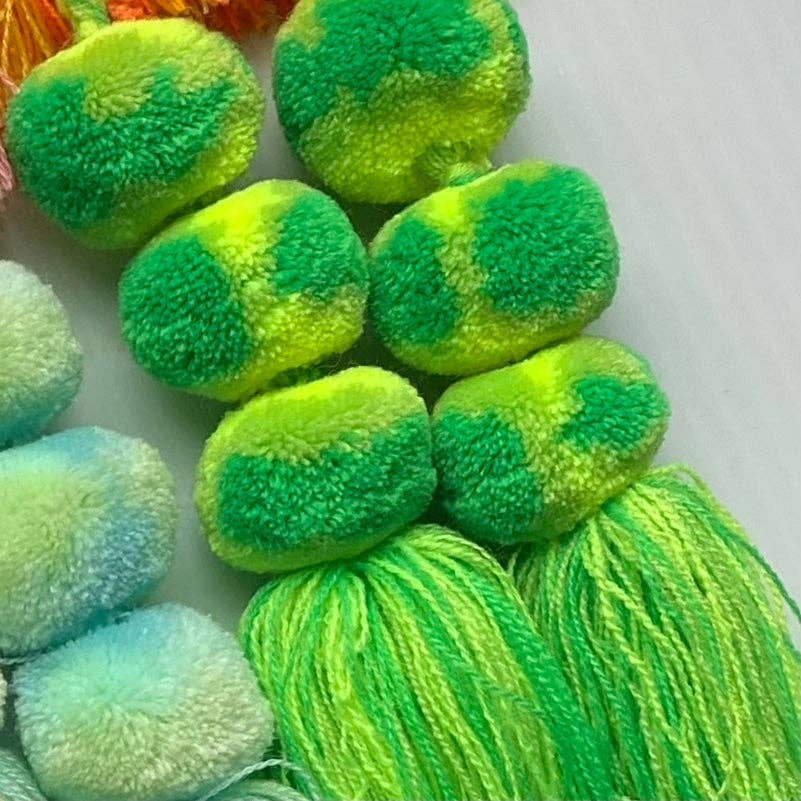 SWIETstuff - Wholesale Tassel Earrings - Tie-Dye Pompom Earrings19