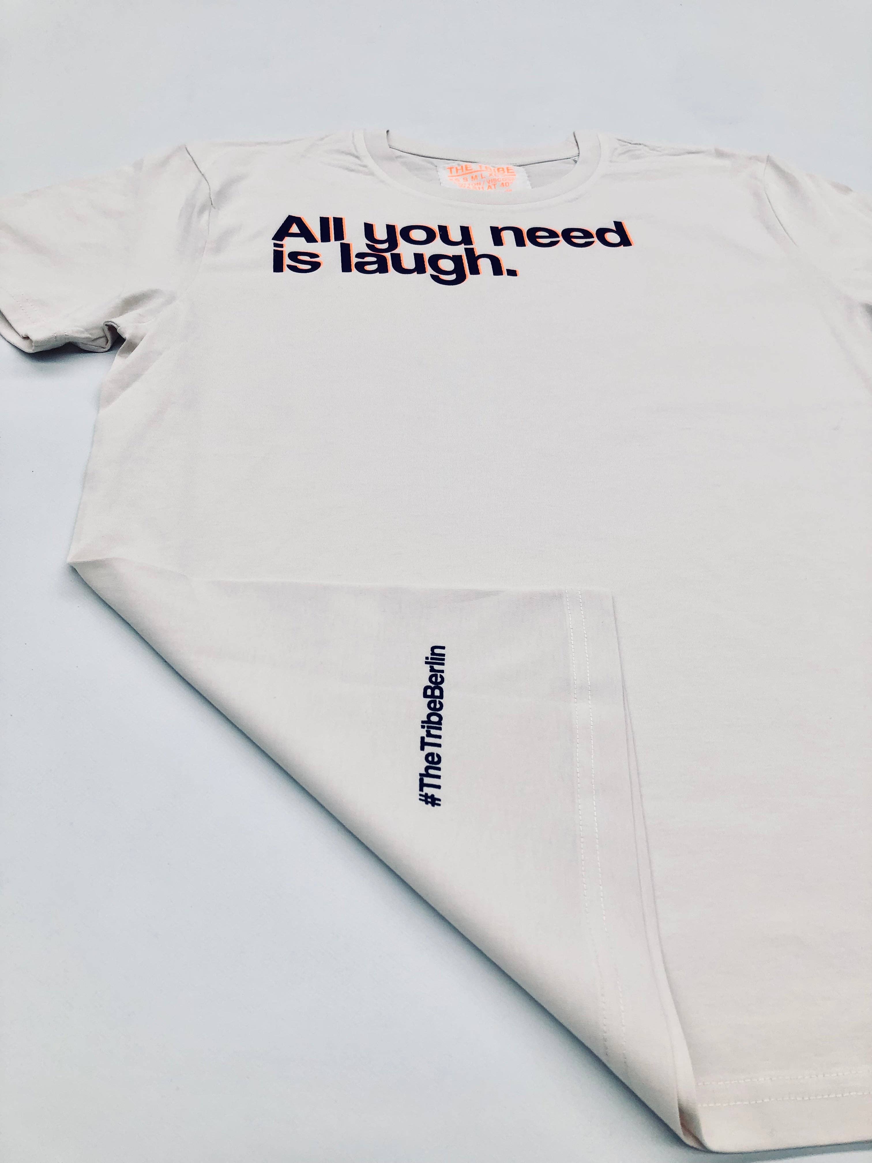 THE TRIBE BERLIN - Wholesale Screen Printed T-Shirt - Unisex - Laugh Neon Tee3