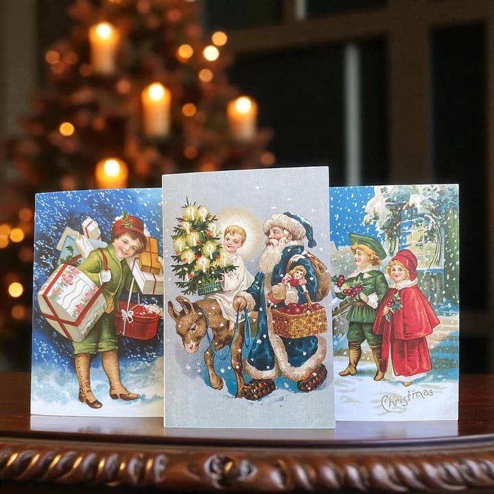 Wax Apothecary - Wholesale Christmas Card - Antique Christmas Cards: 24 Designs w/ Envelopes & Seals 2