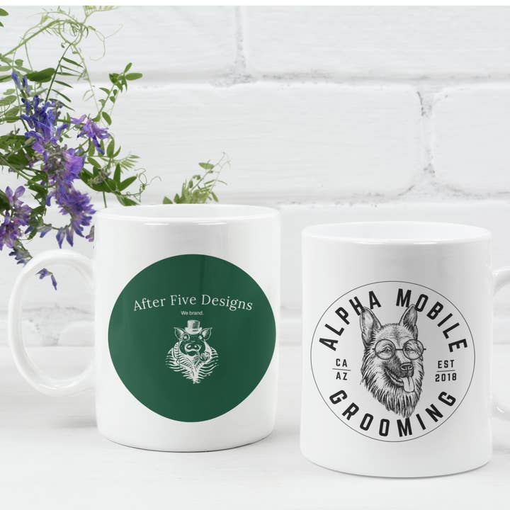 After Five Designs - Wholesale Coffee Mug - Personalized 11 oz. Coffee Mugs