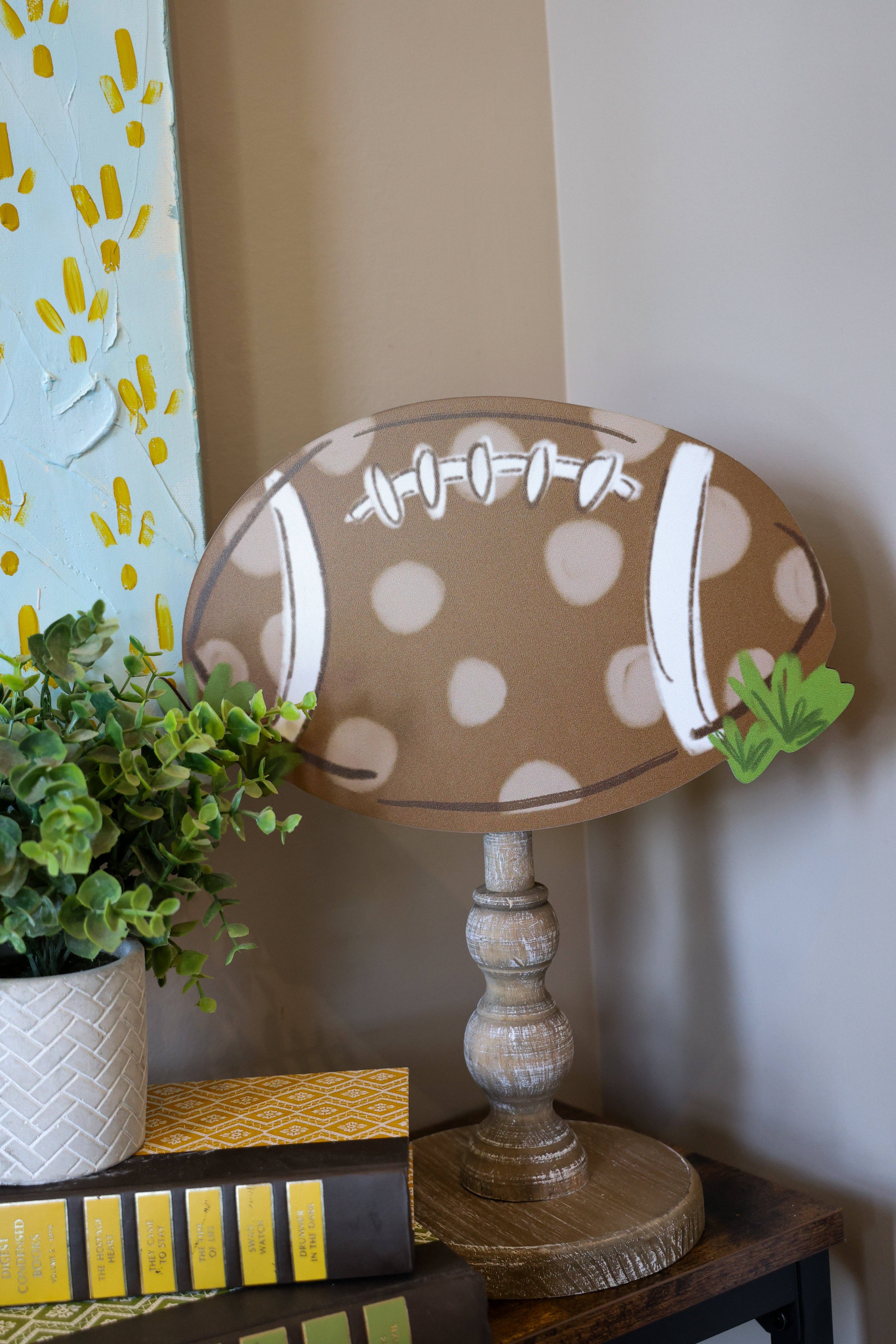 Doodles By Rebekah - Wholesale Decorative Tabletop Object - Football Topper1