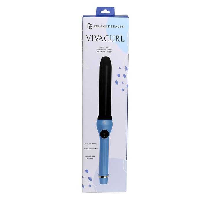 Relaxus Products - Wholesale Curling Iron/Wand - Viva Curl Pro 32mm Clipless Curling Wand