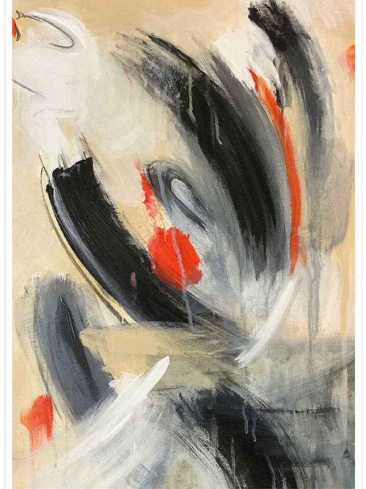 Um Pop de Poppy Abstract Wall Art por atacado de The Underdog Print Shop