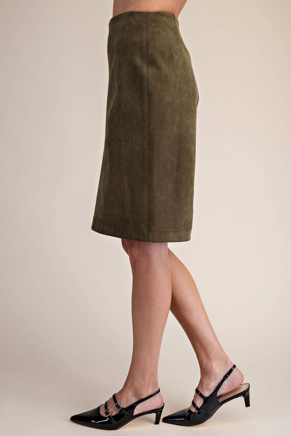 PORSHA - Wholesale Skirt - Women's - Stretch Suede Pencil Skirt19