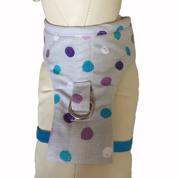 Arnês corporal para cães “Bolinhas” por atacado de Izala Dog