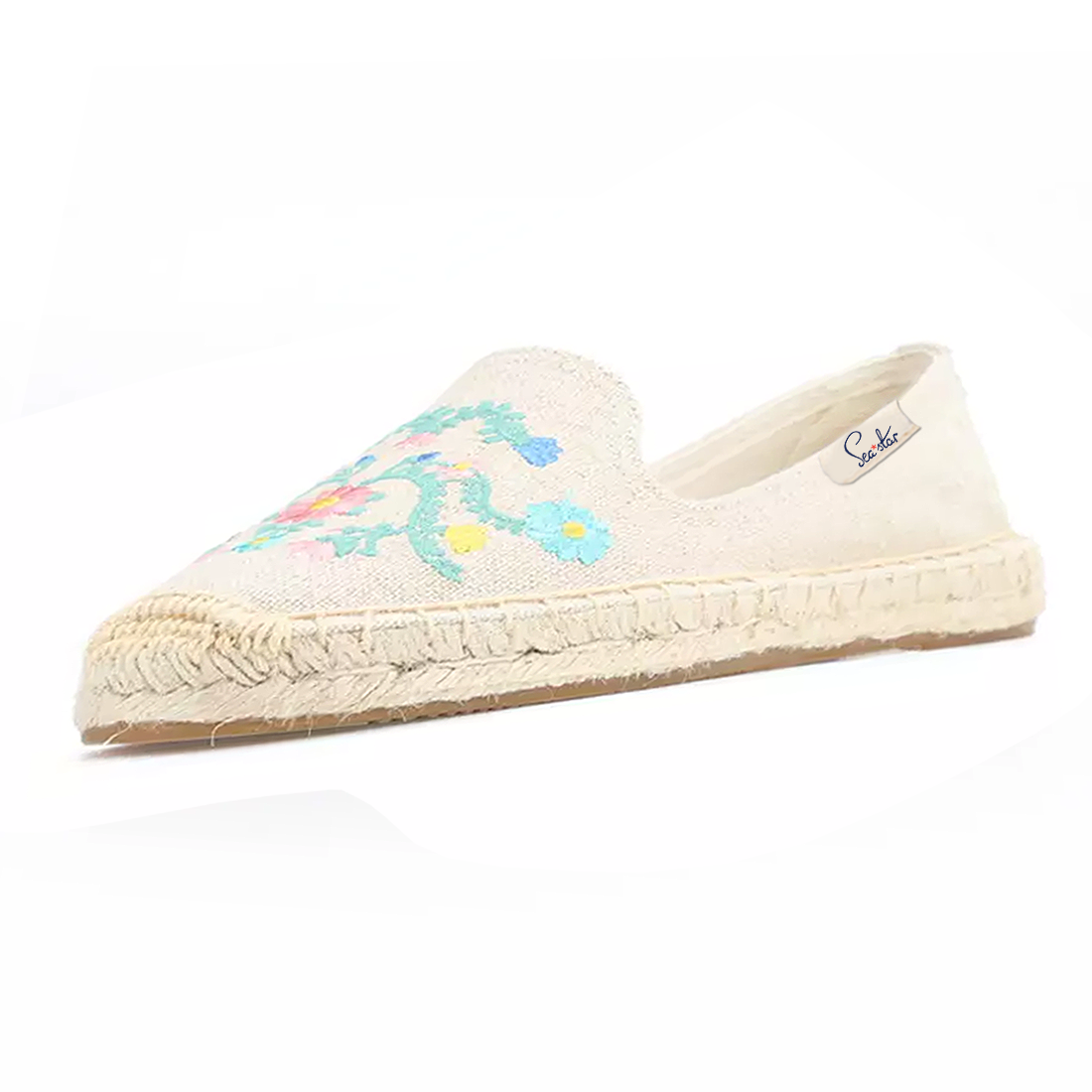 Sea Star - Wholesale Flats - Women's - Bayside Beach Club Espadrille Floral Creme3