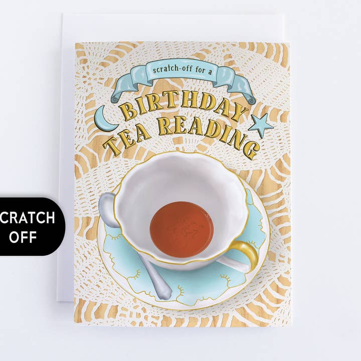 Tea Reading Birthday Card - Dolphin for wholesale by Eye See Magic