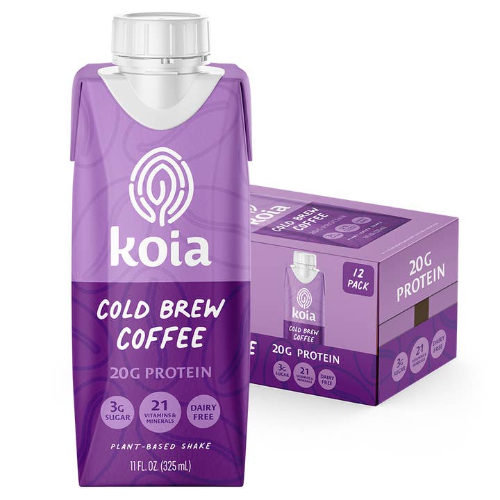 Koia - Wholesale Iced Coffee/Cold Brew - Cold Brew Coffee Nutrition Shake - 12pk Shelf Stable