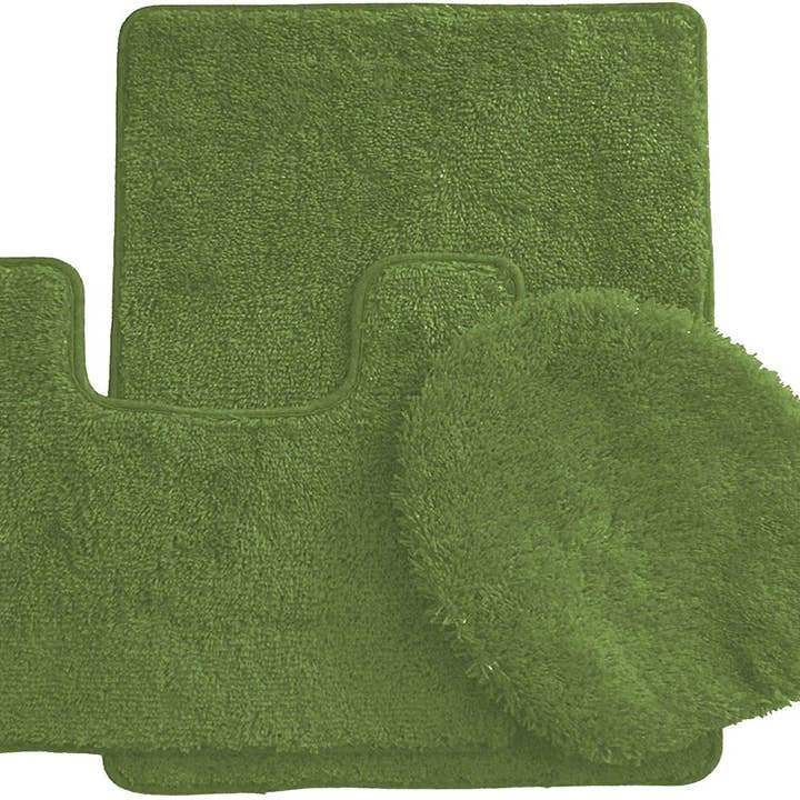 Ben & Jonah – wholesale Bath mat set – Simple Elegance by Ben&Jonah 3 Piece Bath Rug Set: 1 Bath Rug , 1 Contour Mat and 1 Toilet Seat Cover