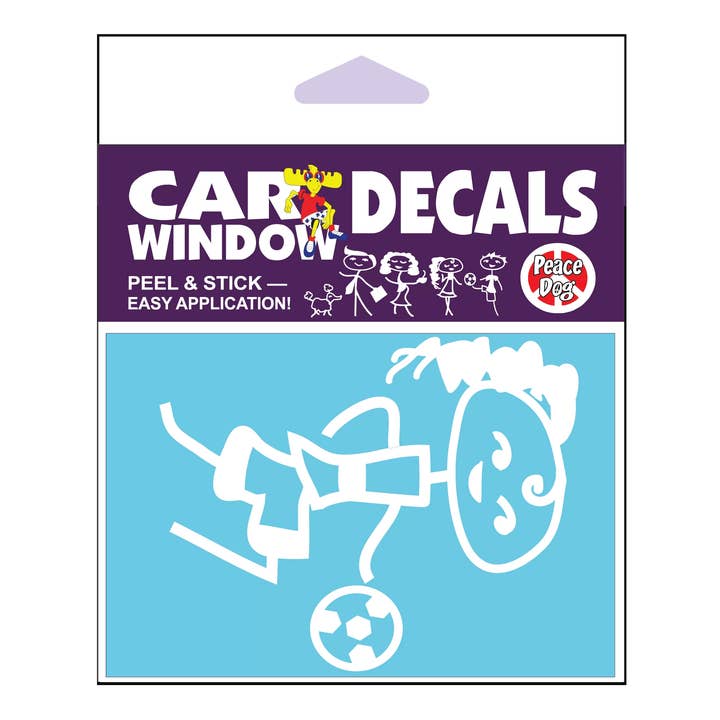 Autocollant en vinyle Soccer Girl pour la vente par Imagine This Company