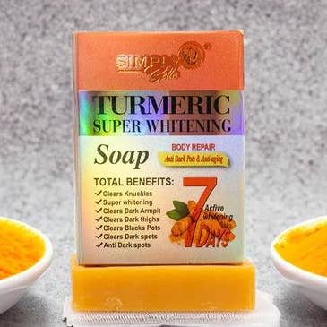 PINEAPPLE Beauty - Wholesale Facial Cleanser - Simply Bella SIM007 Turmeric Super Whitening Soap - 12 pcs 0