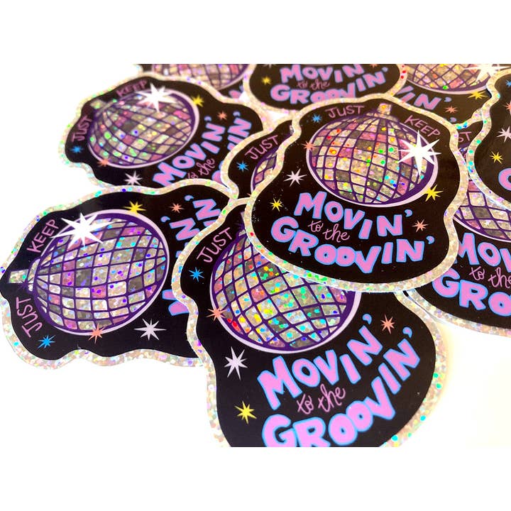 SOMETHING OF A DANDY - Wholesale Sticker - Groovy Disco Die-Cut Sticker