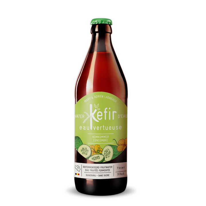 Kéfir Eau Vertueuse - Wholesale Kombucha - Kefir Virtuous Water Cucumber - BIO-VIVANT