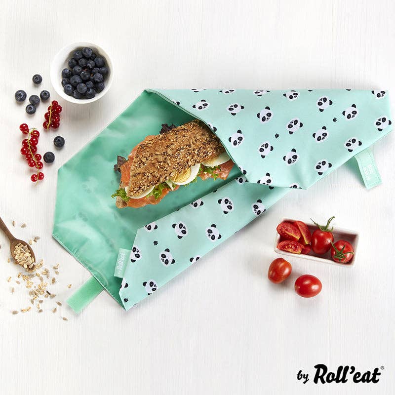 Brotzeit - Wholesale Zakje/kleedje voor voedsel - Roll'eat Boc`n`Roll ANIMALS Collection Sandwich Wrap wasbare snackzak broodzak1