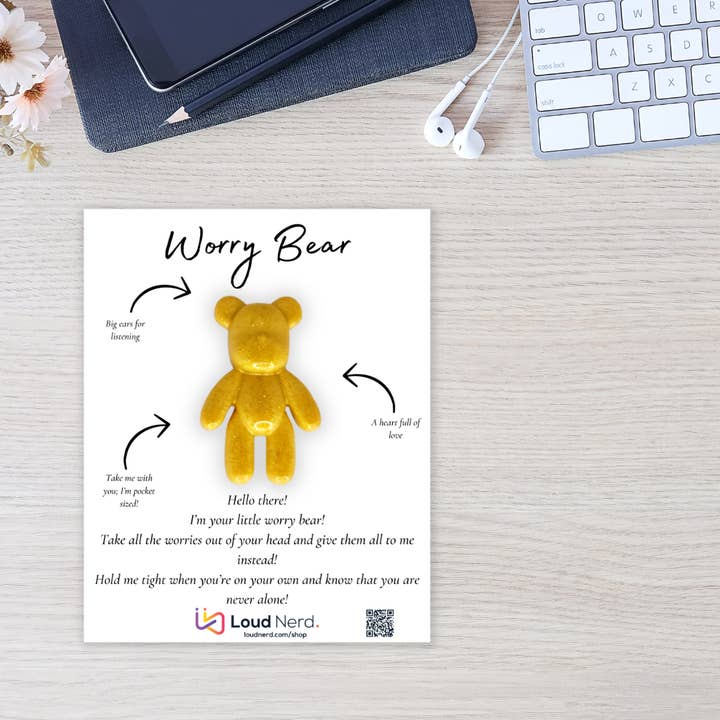 Loud Nerd - Wholesale Fidget Toy - Kids - Pocket Worry Bear