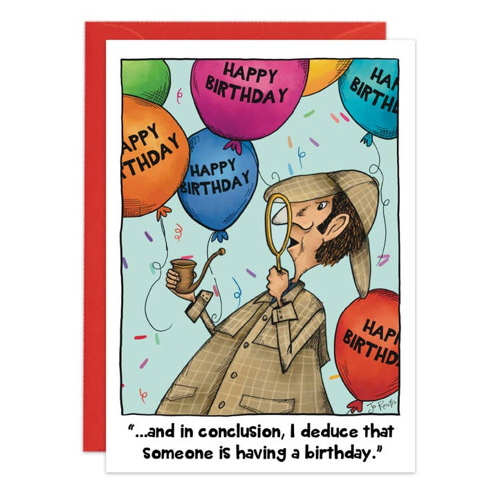 Keine Scheiße Sherlock Geburtstagskarte - 9478 für den Großhandel von Oatmeal Studios