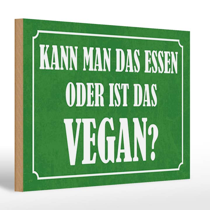 Träskylt 20x30 cm Kan man äta det eller är det veganskt för wholesale av Femer