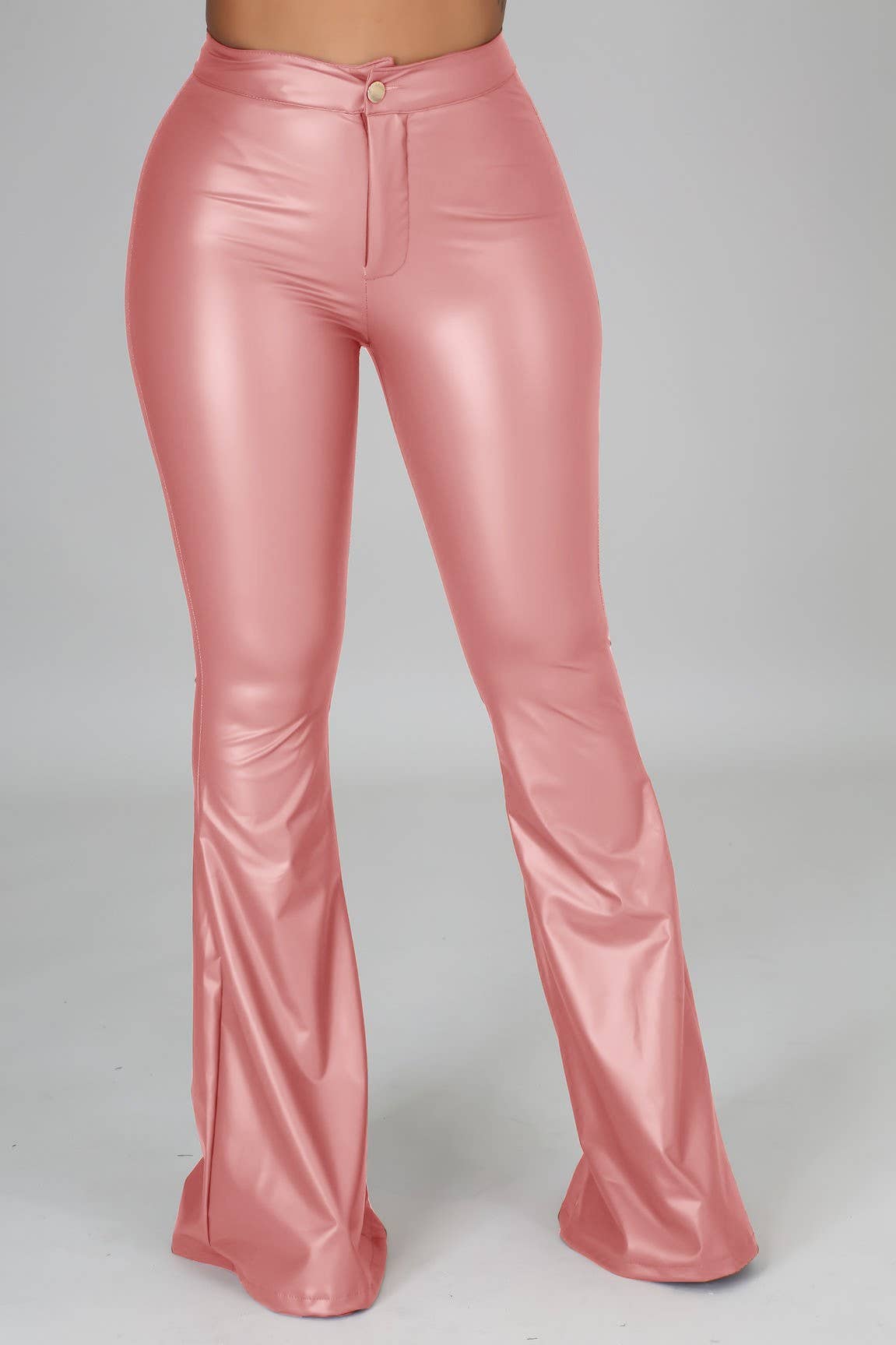 5besties inc - Wholesale Pants - Women's - Faux Leather Bell Bottom Pants.17