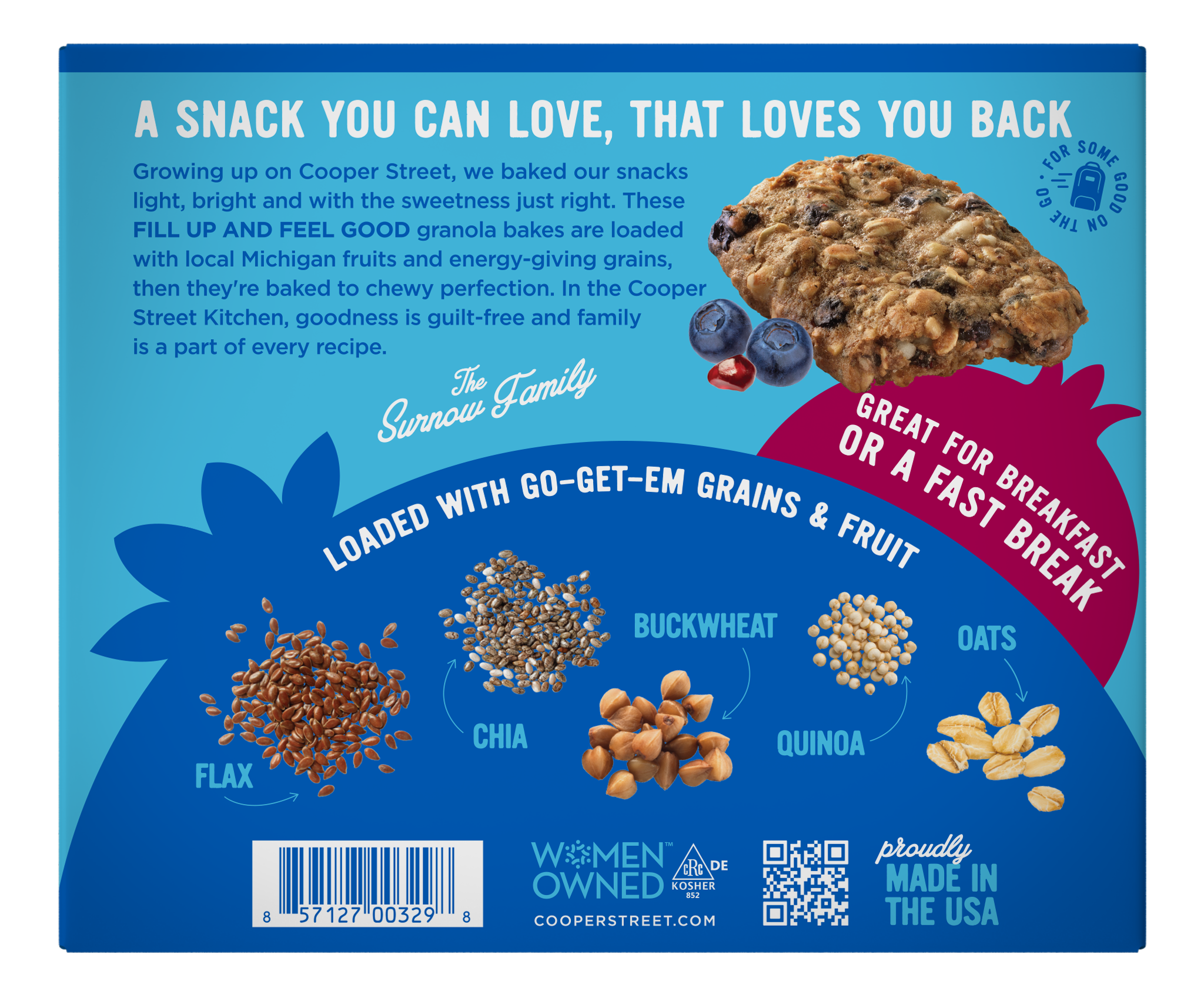 Cooper Street - Wholesale Granola - Granola Bakes Blueberry Pomegranate - 6ct1