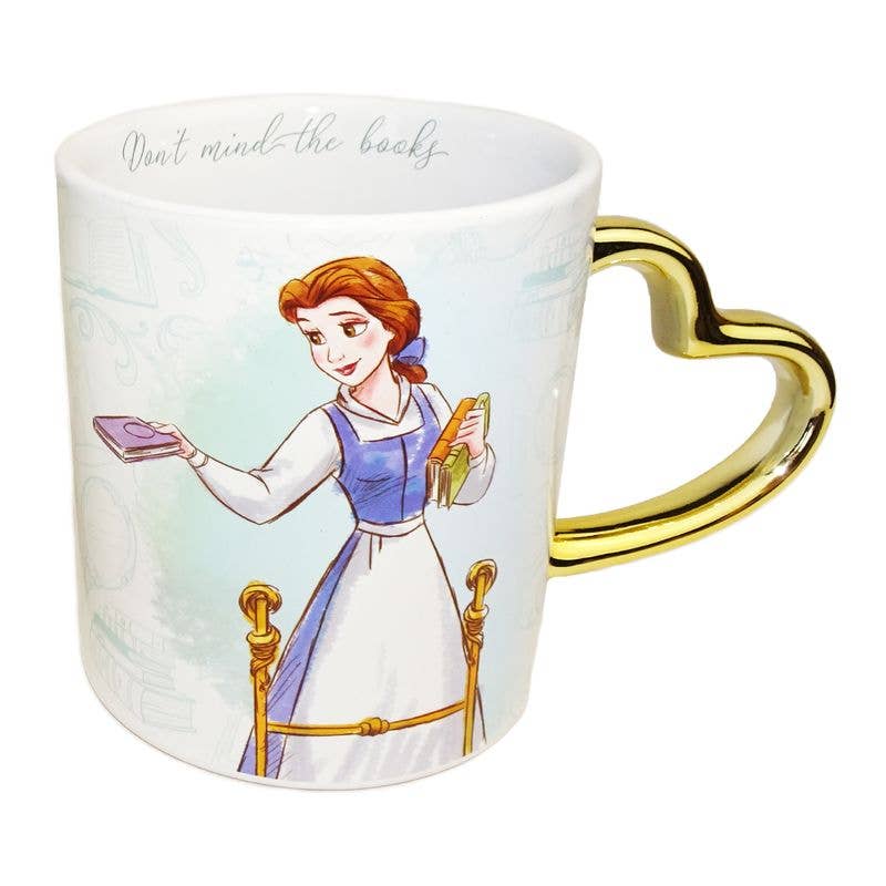 Silver Buffalo - Wholesale Coffee Mug - Disney Princess Belle 2pc 14oz Mug Set2