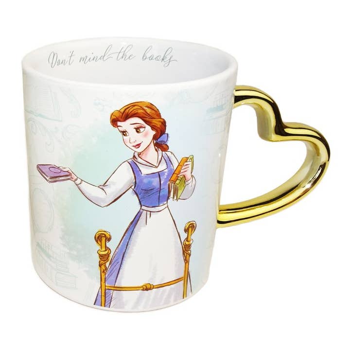 Silver Buffalo - Wholesale Coffee Mug - Disney Princess Belle 2pc 14oz Mug Set2