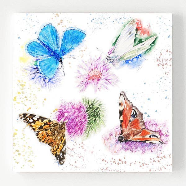 Ceramic Coasters (pack of 4) - Country Butterflies for wholesale by Country Creation