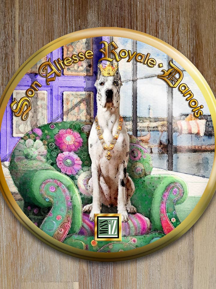 Espelho de bolso > Cão: DINAMARQUÊS por atacado de Miss Iz