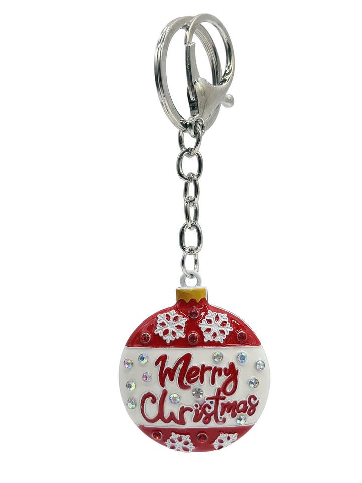 Weihnachtskugel-Diamant-Schlüsselanhänger für den Großhandel von Wildtouch