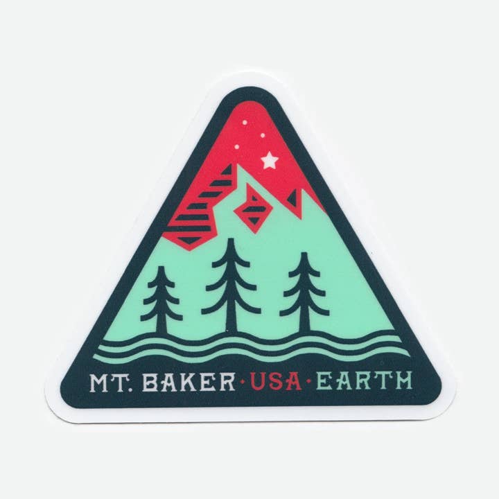 Mt Baker Sticker for wholesale by NW Corner Goods
