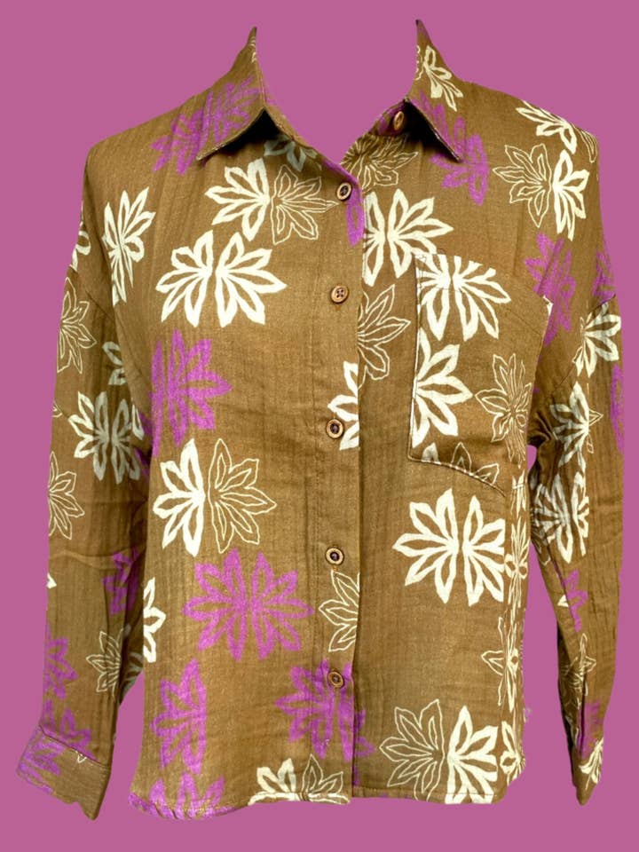 Kava Makawao à manches longues - Naupaka en vente sur Faire