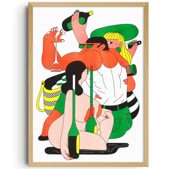 KIBLIND Atelier - Wholesale Poster - A3 poster - Simon Landrein - Bottle
