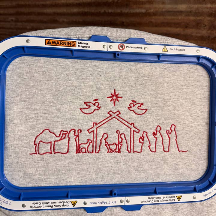 Födelsebroderi Crewneck Gildan Julen 2025 för wholesale av TOP T