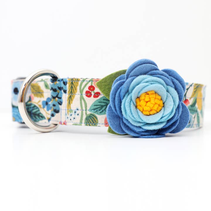 Mimi Green - Wholesale Pet Collar - Dog - Wildflower Dog Collar Flower2