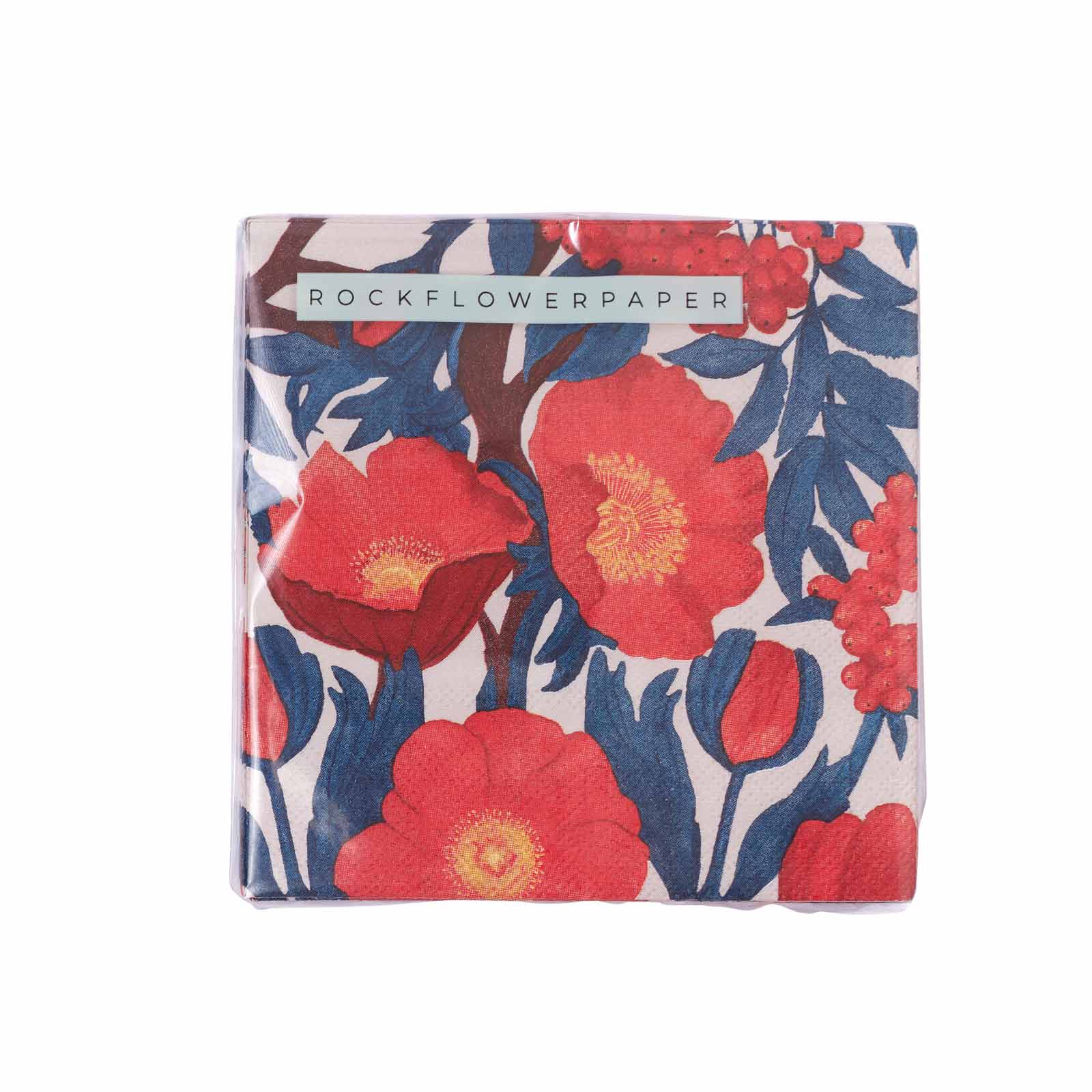 rockflowerpaper - Wholesale Disposable Napkin - Icelandic Poppies Paper Cocktail Napkins (Pack of 25)2