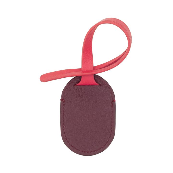 dudu - Wholesale AirTag Case - Dudu Apple Airtag Leather Holder Loop Raspberry1