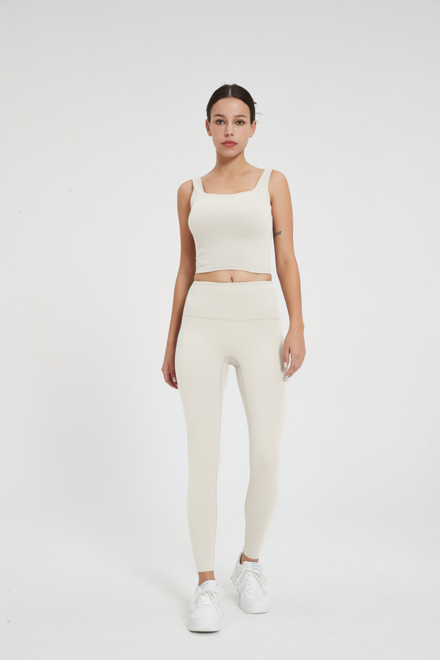91thelabel - Wholesale Activewear Set - Women's - Grace U-Neck Molded Cup Tank & Leggings Activewear Set4