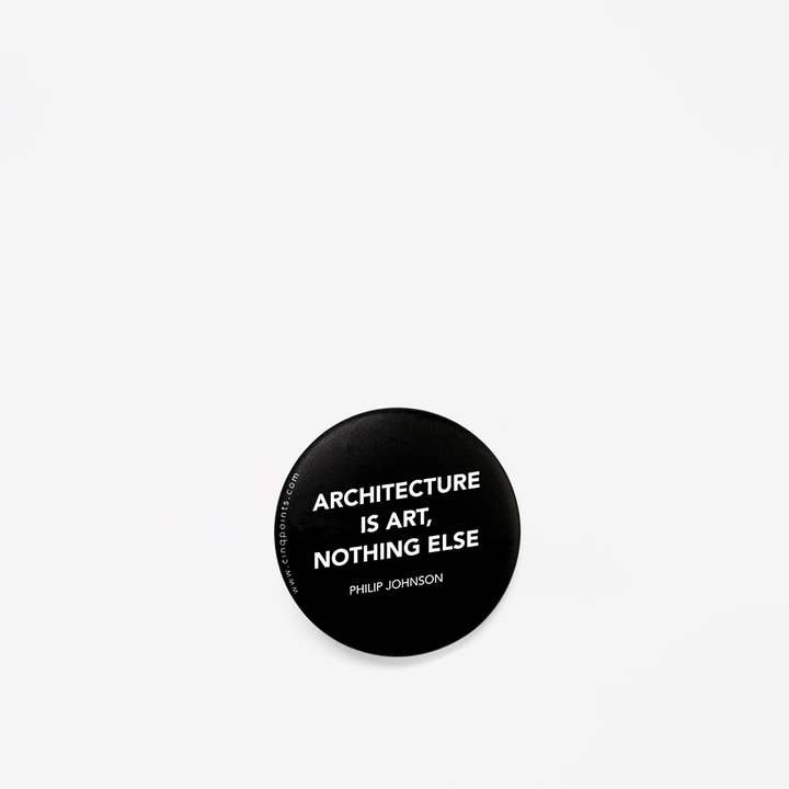 Cinqpoints - Wholesale Lapel Pin/Button - Mixed black and white buttons with quotes - Christmas Gift10