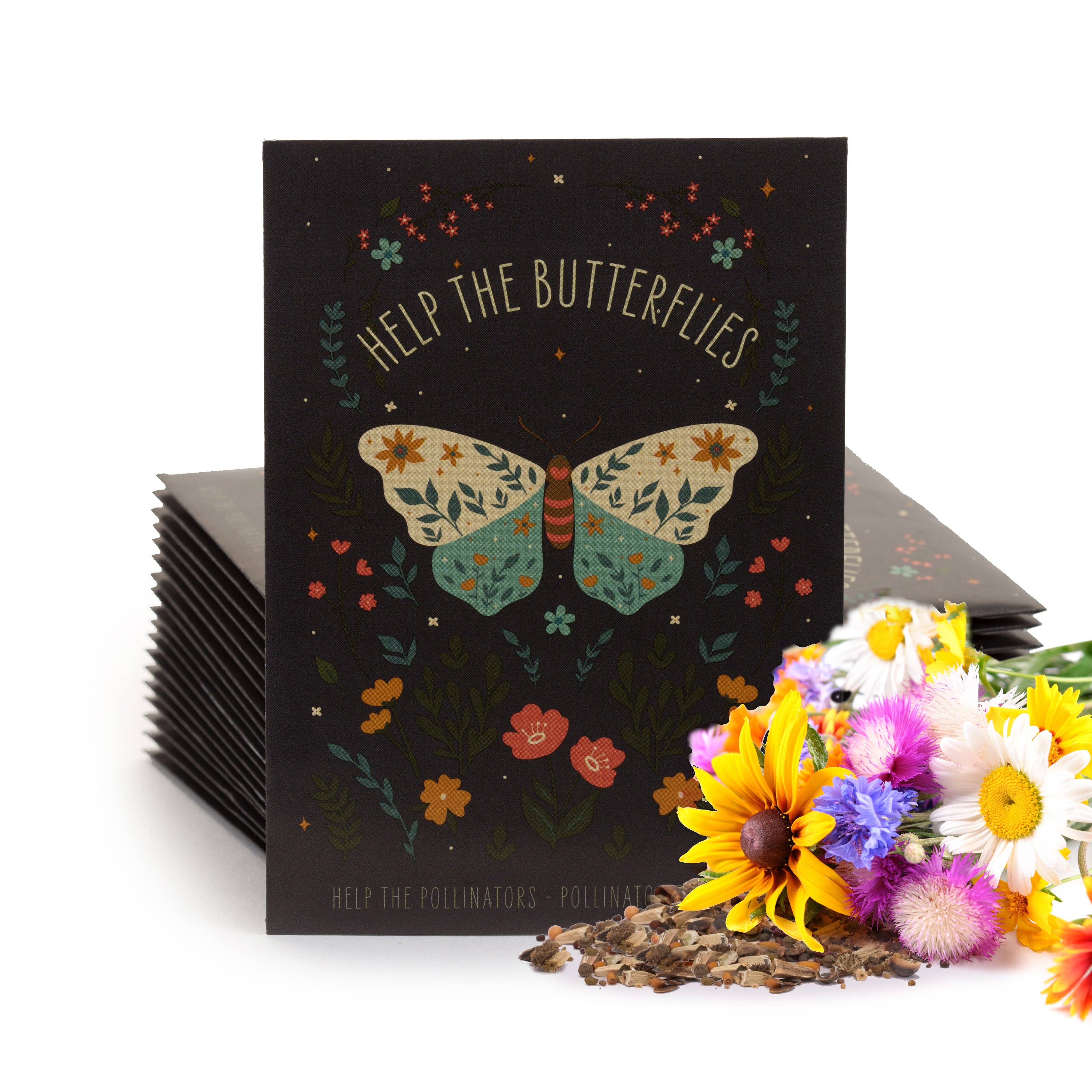 Bentley Seed Co. - Vente Graines de plantes - Aidez les papillons, aidez les pollinisateurs - Paquets de graines de fleurs sauvages pour pollinisateurs2